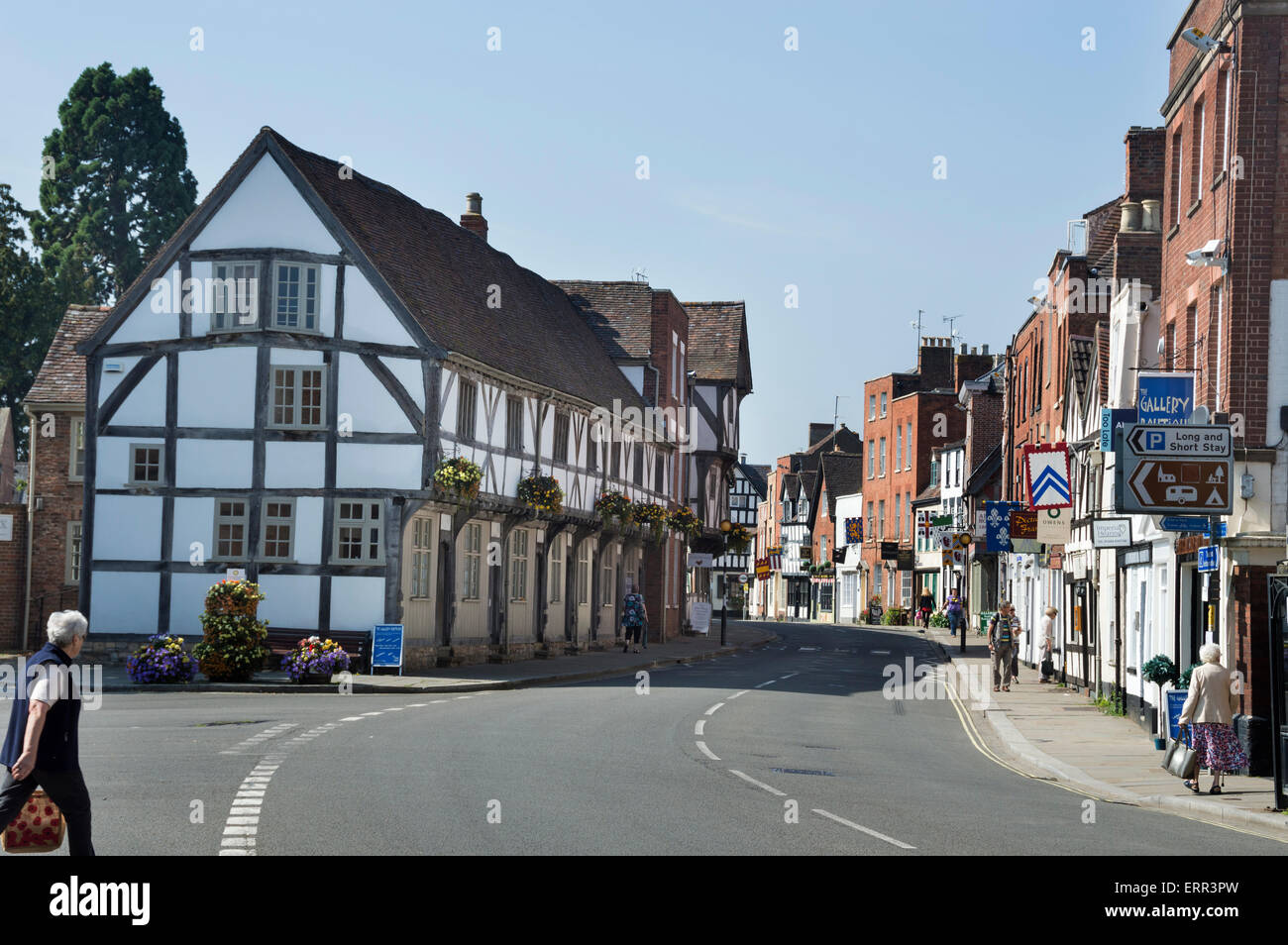Tewkesbury High Street, Gloucestershire, UK; England Stock Photo Alamy