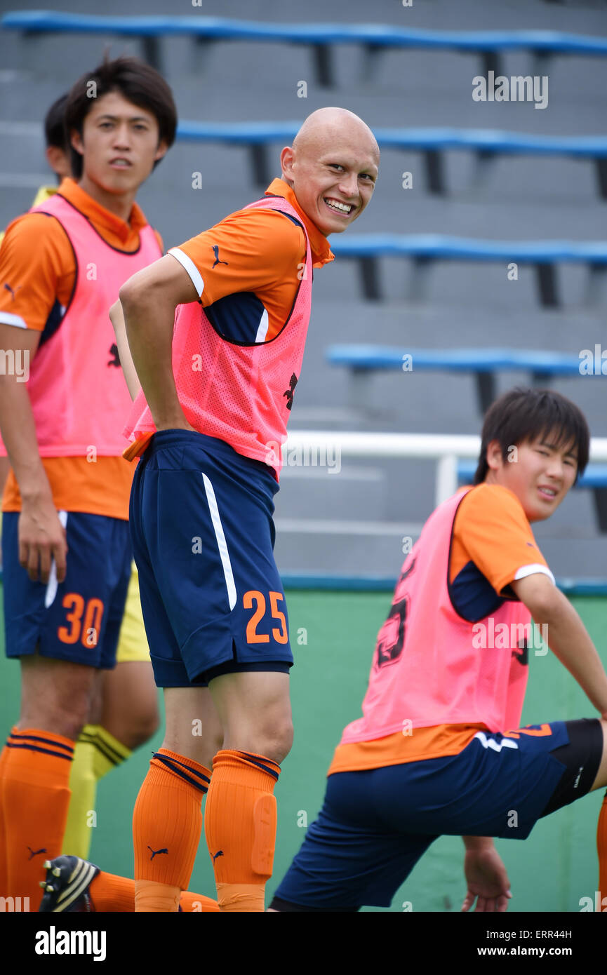 Tokyo, Japan. 6th June, 2015. Disaro Akira Silvano () Football/Soccer :  Aminovital Cup 2015, the 4th Kanto University Football Tournament semi  final match between Meiji University 1-0 Hosei University at Ajinomoto Field