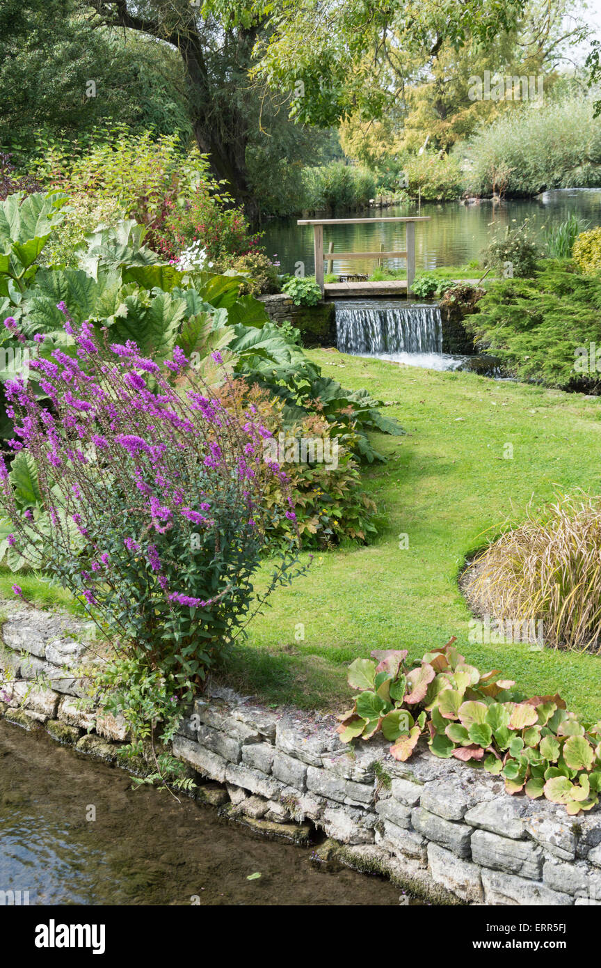 Trout Farm and gardens, Bibury, Cotswolds, Gloucestershire, England UK