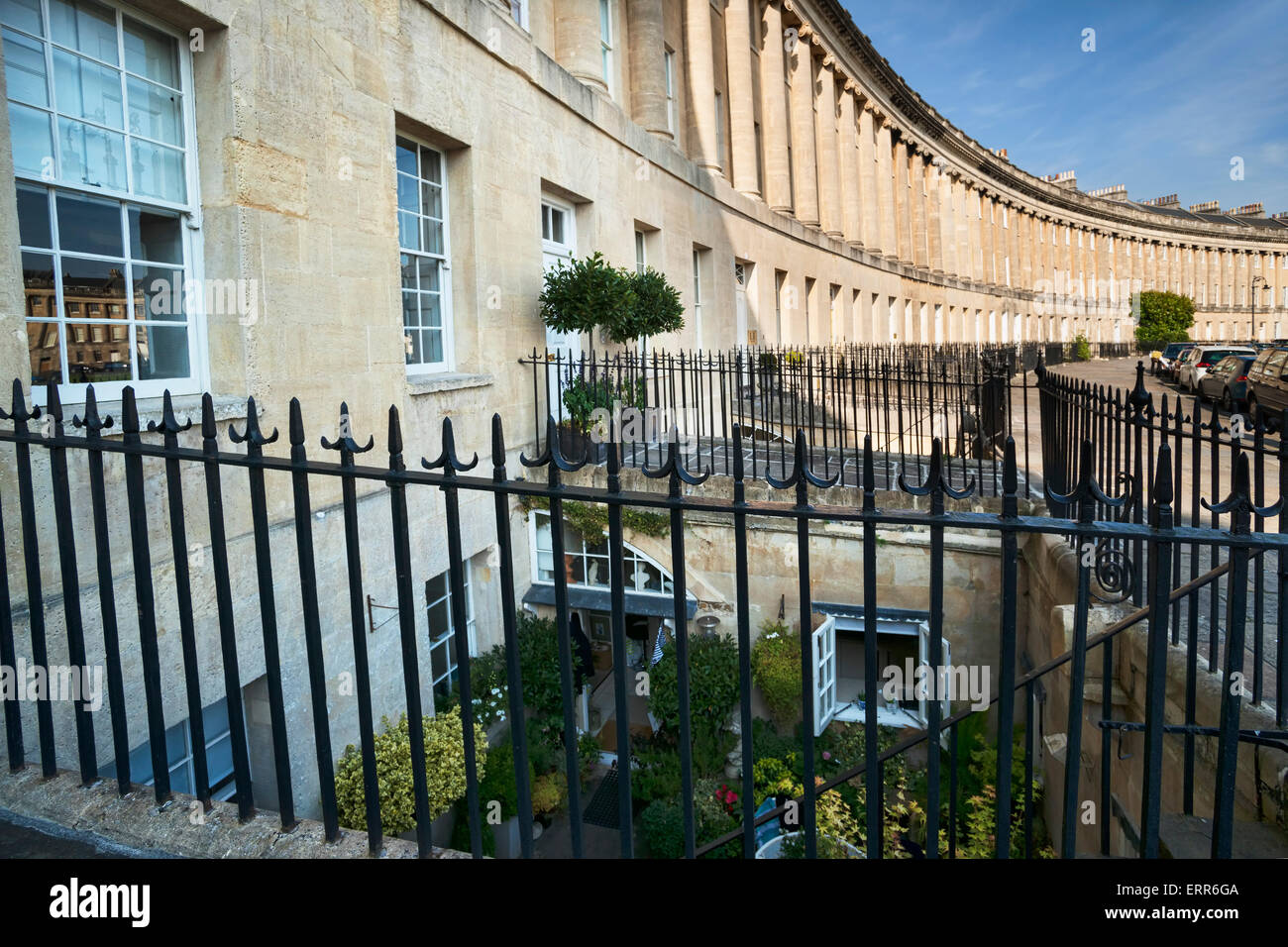 Royal Crescent, , Bath city, Somerset, UK; England; Stock Photo