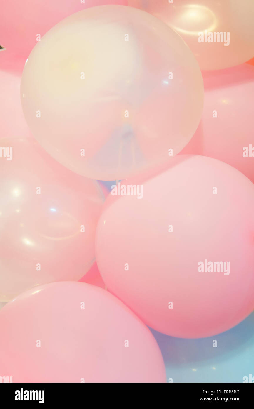 Soft Ballons Party Background . Stock Photo