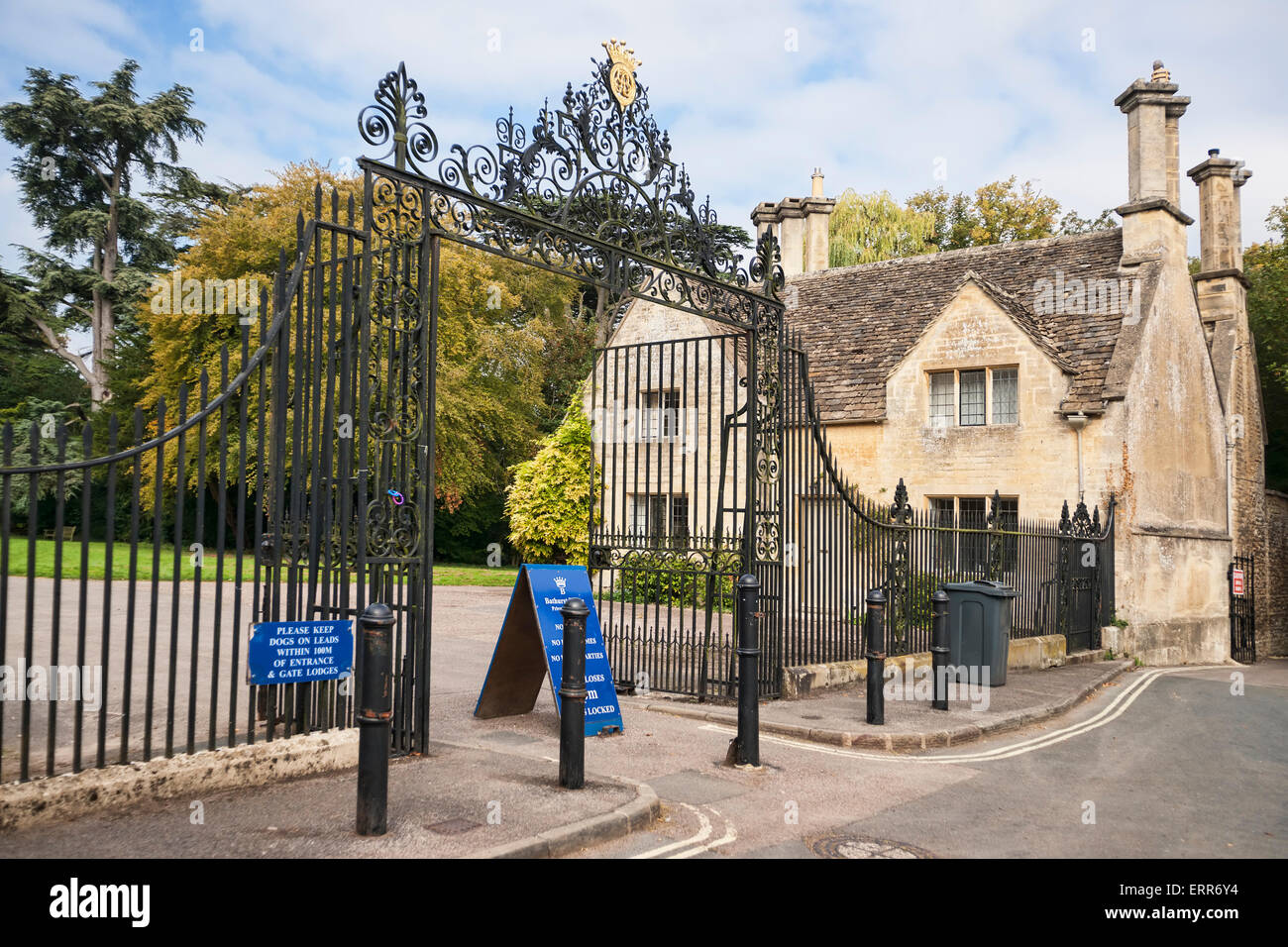 Park Gates, Cirencester; Cecily Street; Gloucestershire; UK; England Stock Photo