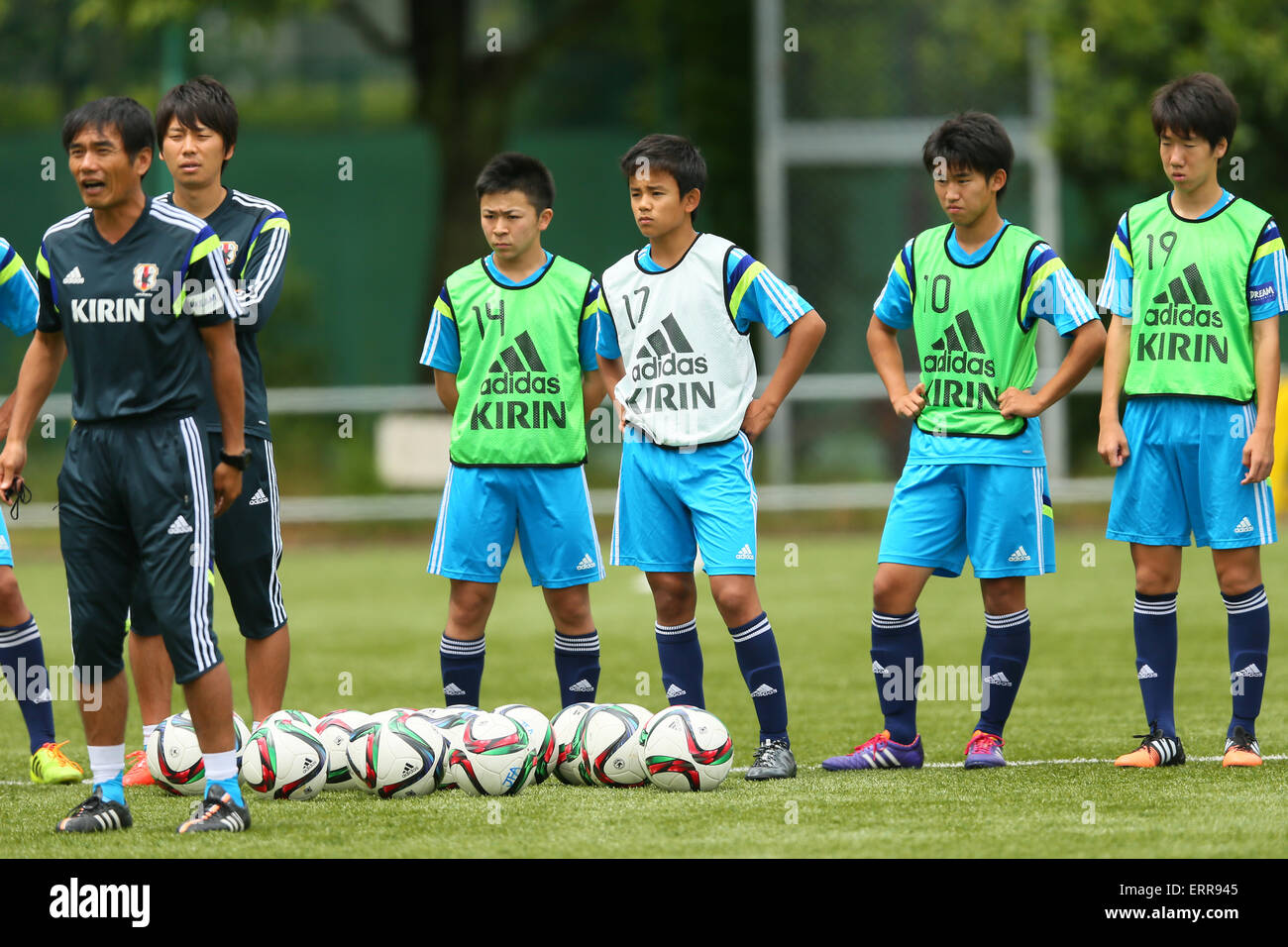Tokyo, Japan. 6th June, 2015. U-15U-15 Japan team group (JPN) Football ...