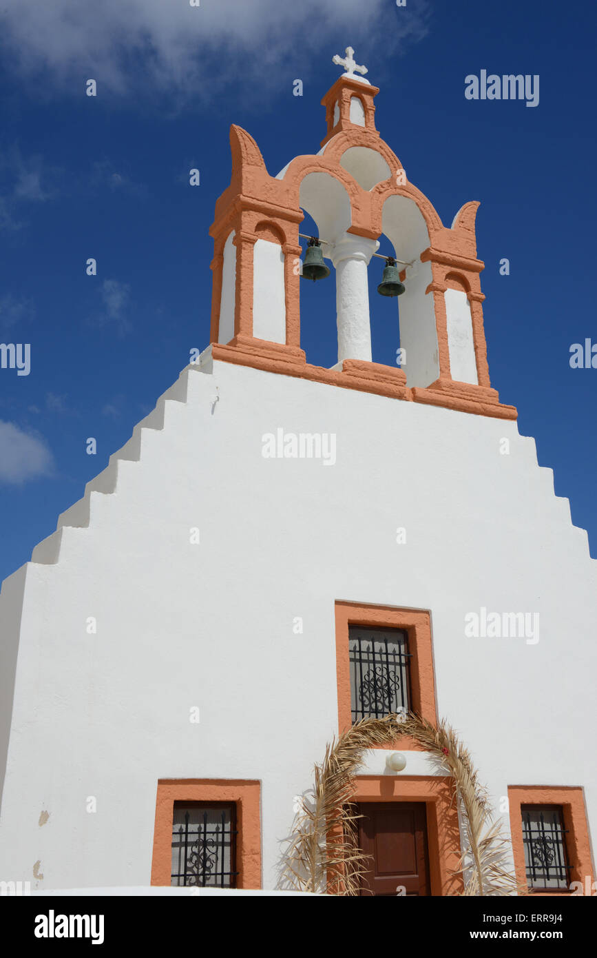 Bell tower, Santorini, Greece Stock Photo - Alamy