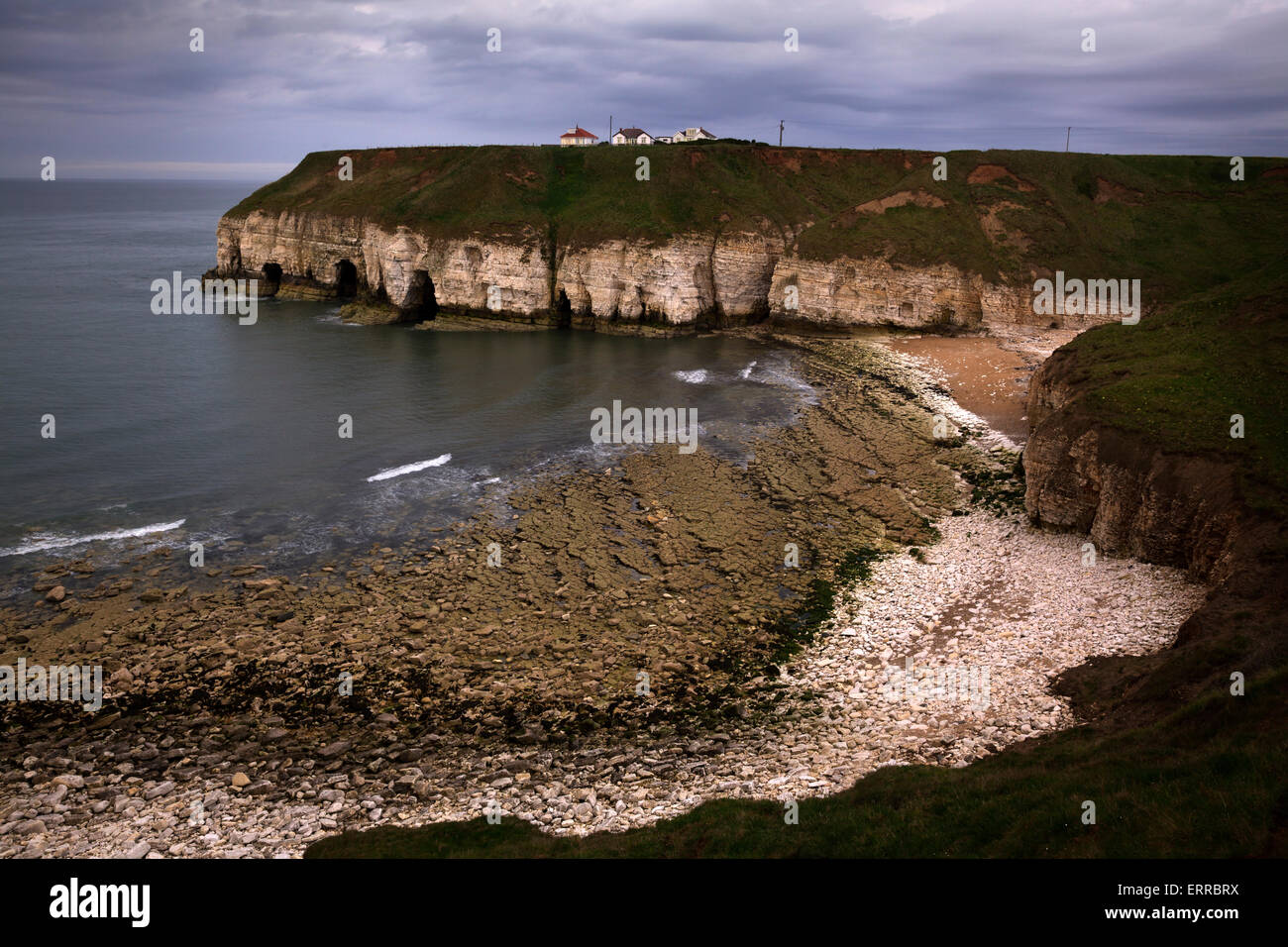 Thornwick Bay, Flamborough, Bridlington, Yorkshire, England Stock Photo
