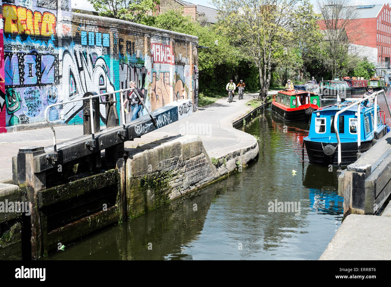 Canal in Hackney Wick, London, United Kingdom Stock Photo Alamy