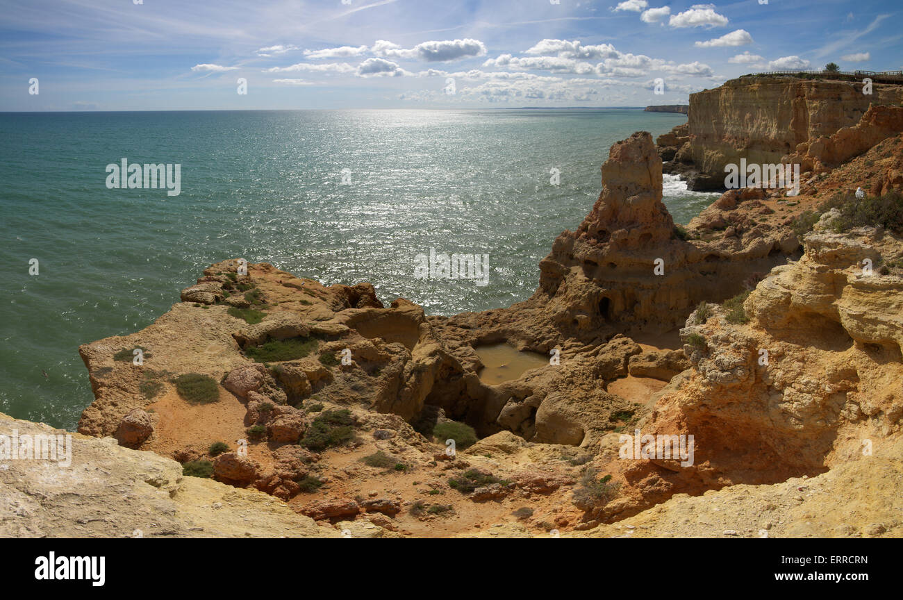 Algar Seco at Carvoeiro, Algarve Stock Photo