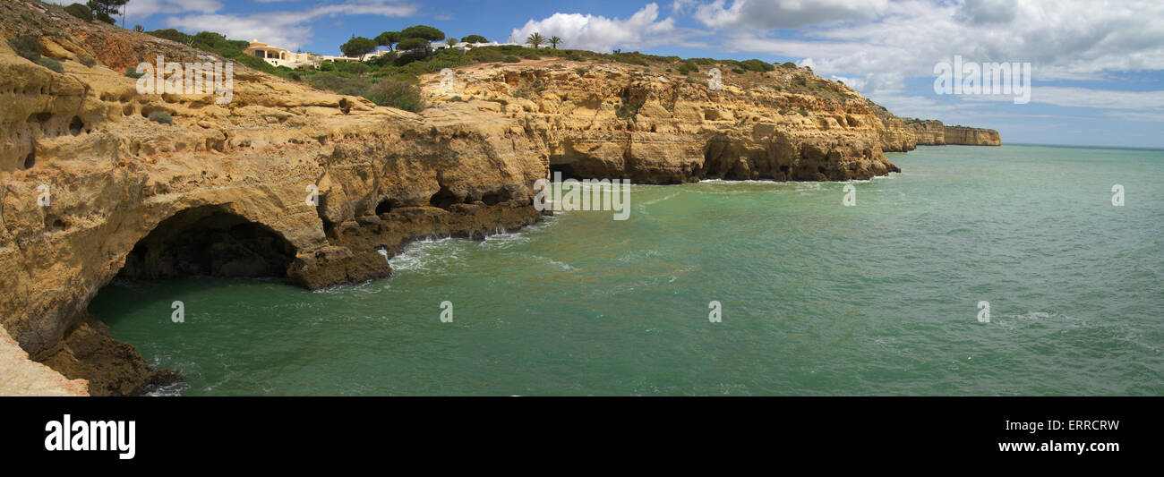 Grots at Algar Seco, Algarve Stock Photo