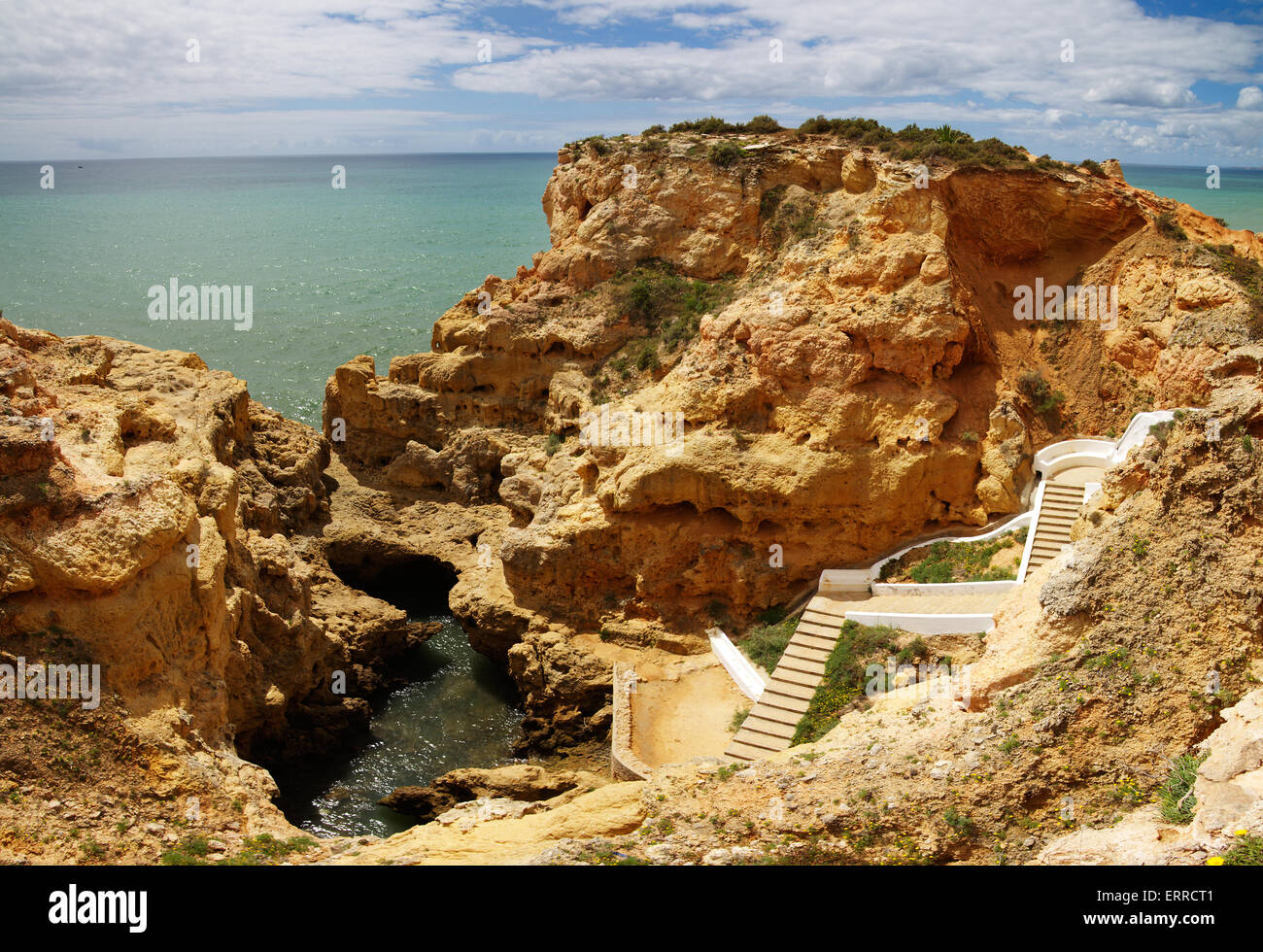 Algar Seco pool at Algarve Stock Photo