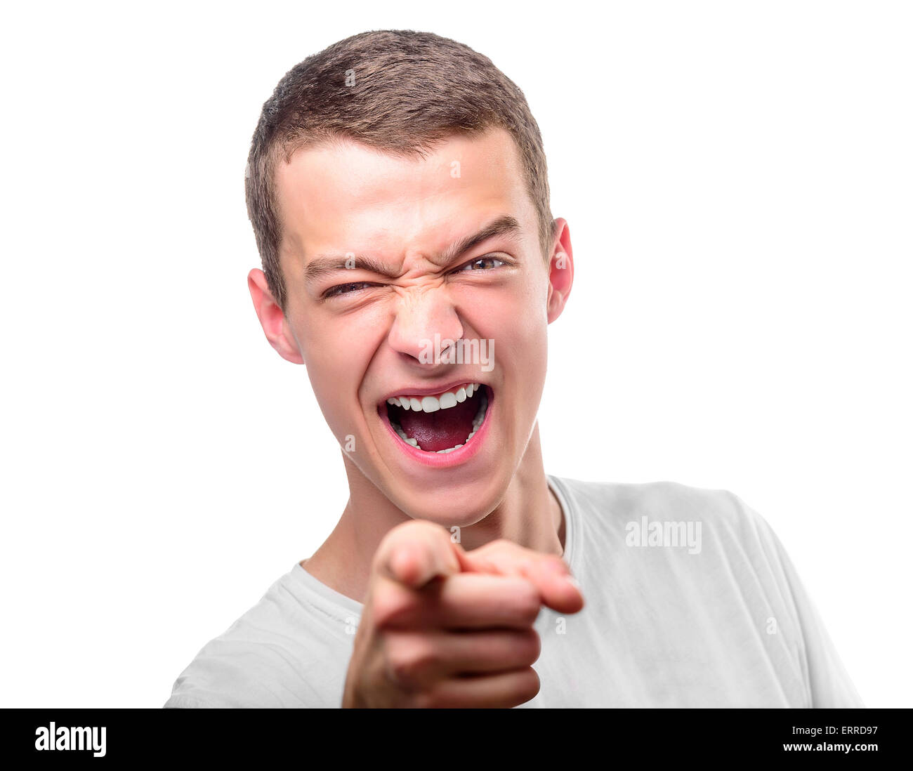 Young angry man Stock Photo Alamy