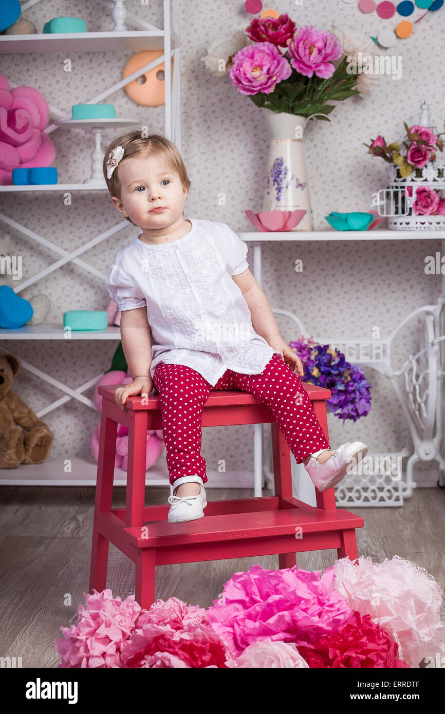 Sweet little girl Stock Photo Alamy