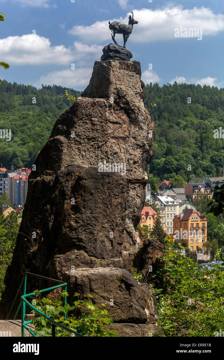Stag’s Leap lookout, Karlovy Vary, Czech Republic Stock Photo