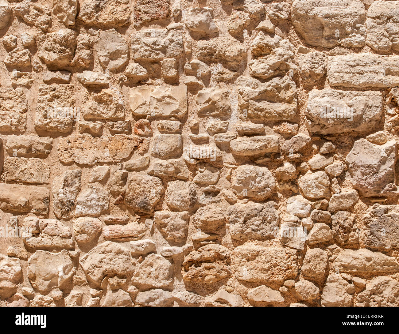 Old wall made of the Jerusalem stone. Israel Stock Photo - Alamy