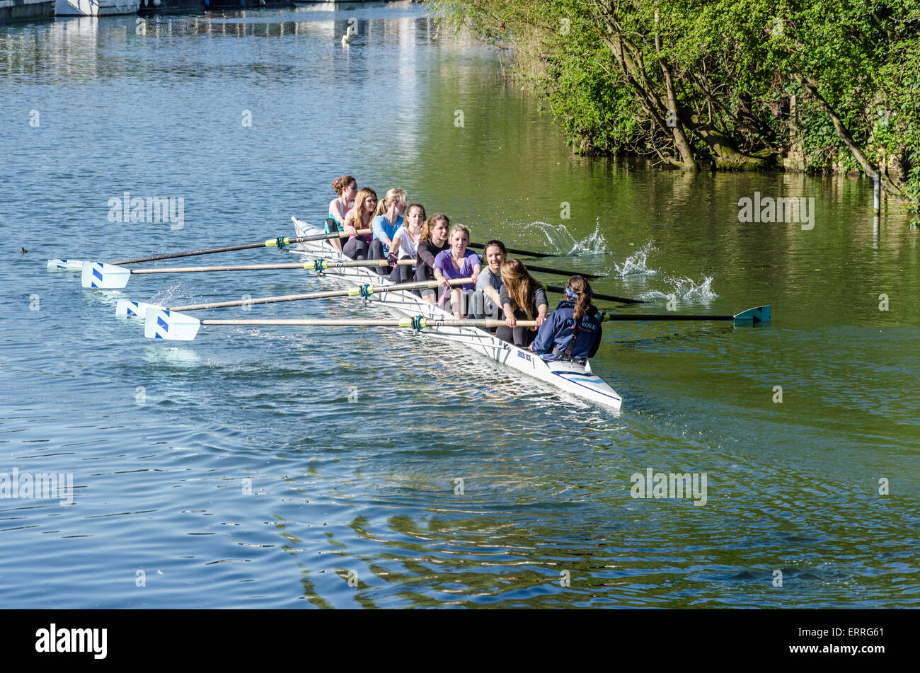 Rowing On The River Cam High Resolution Stock Photography and Images