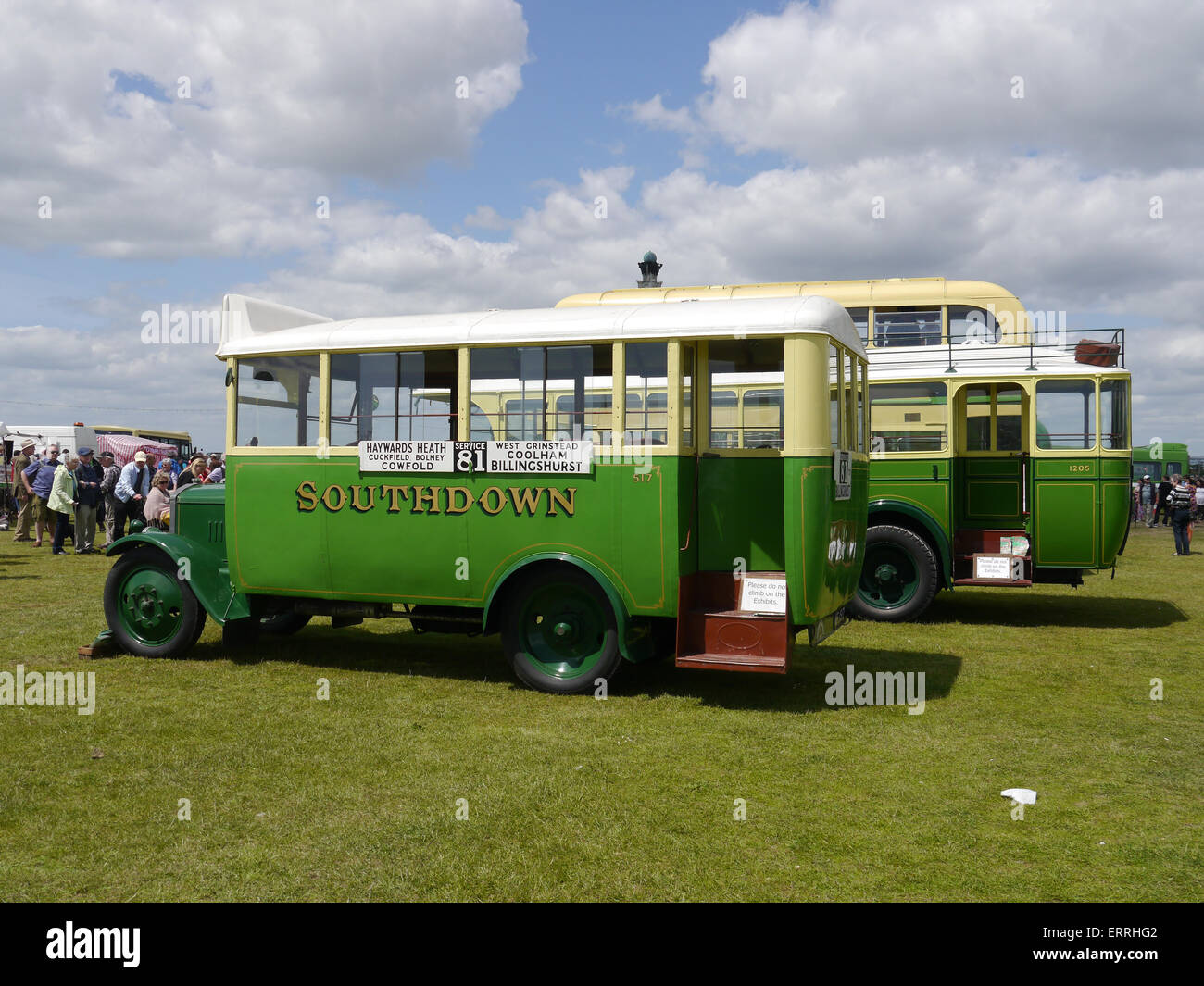 1927 Dennis 30cwt with Short body in Southdown livery, registration number UF 1517 Stock Photo