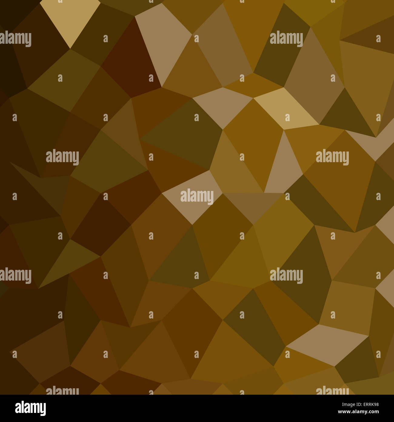 Low polygon style illustration of olive drab abstract geometric background. Stock Photo