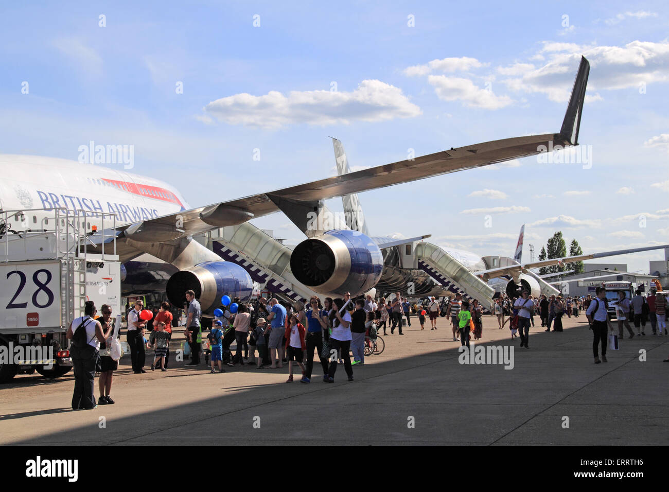 Boeing 747 'Jumbo' and Airbus A350 XWB at the British Airways Explore ...