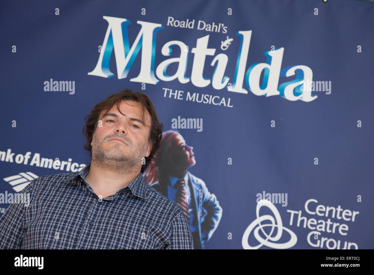 Los Angeles, USA. 07th June, 2015. Jack Black at the 'Matilda the Musical' Opening at the Ahmanson Theatre in Los Angeles, CA, USA on June 7, 2015 Credit:  Kayte Deioma/Alamy Live News Stock Photo