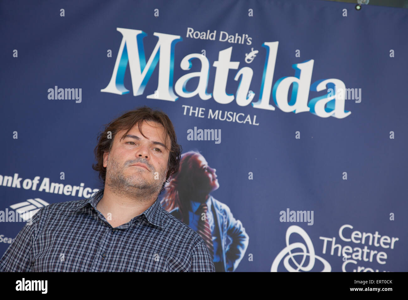 Los Angeles, USA. 07th June, 2015. Jack Black at the 'Matilda the Musical' Opening at the Ahmanson Theatre in Los Angeles, CA, USA on June 7, 2015 Credit:  Kayte Deioma/Alamy Live News Stock Photo
