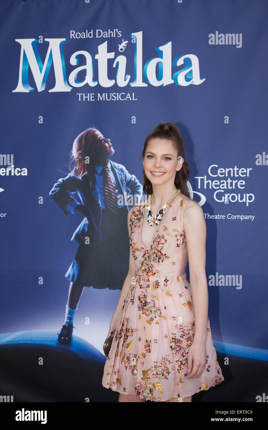 Los Angeles, USA. 07th June, 2015. Actor Kaitlyn Dias at the 'Matilda the Musical' Opening at the Ahmanson Theatre in Los Angeles, CA, USA on June 7, 2015 Credit:  Kayte Deioma/Alamy Live News Stock Photo