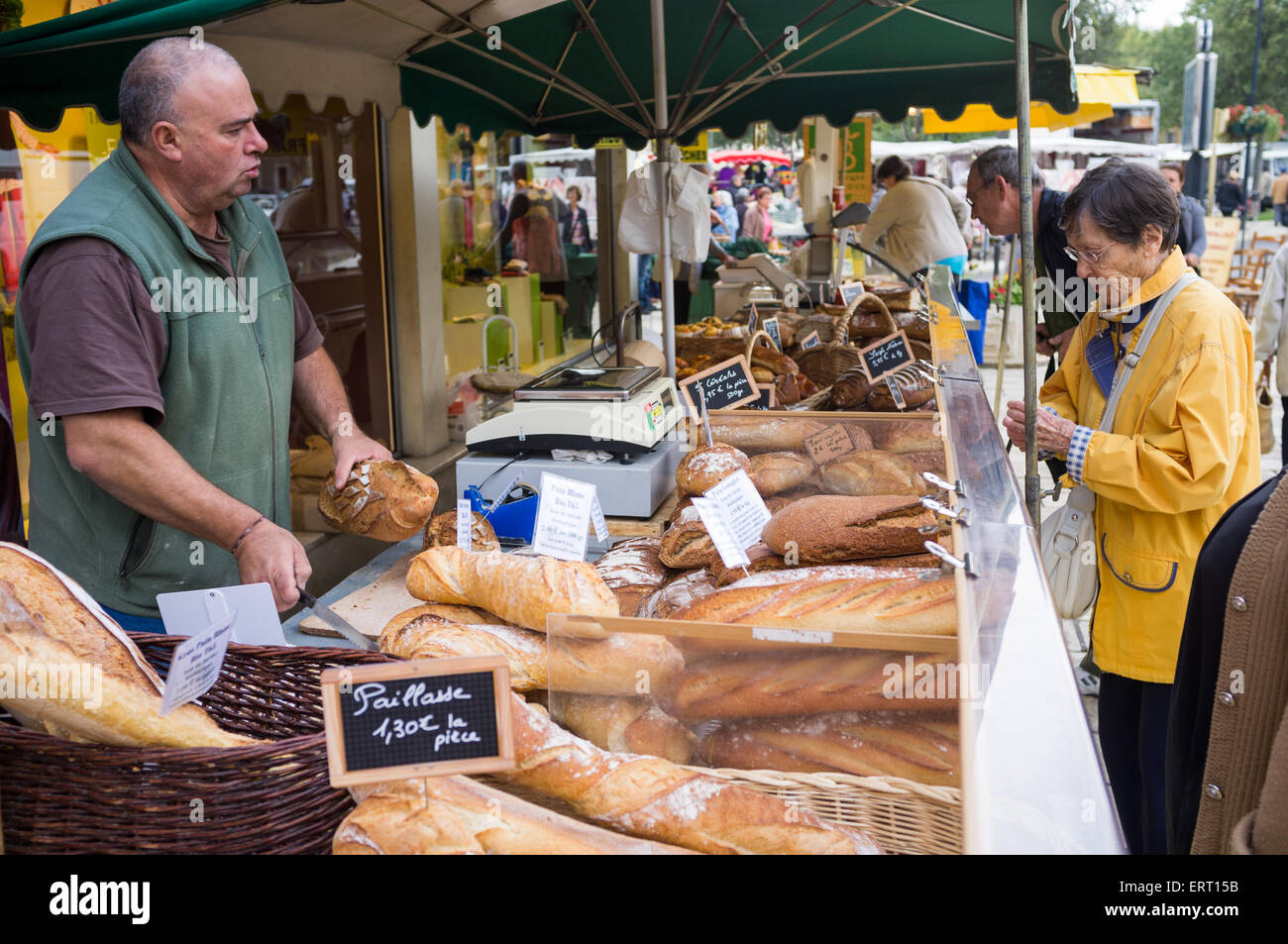 outdoor market at Orange, France Stock Photo Alamy
