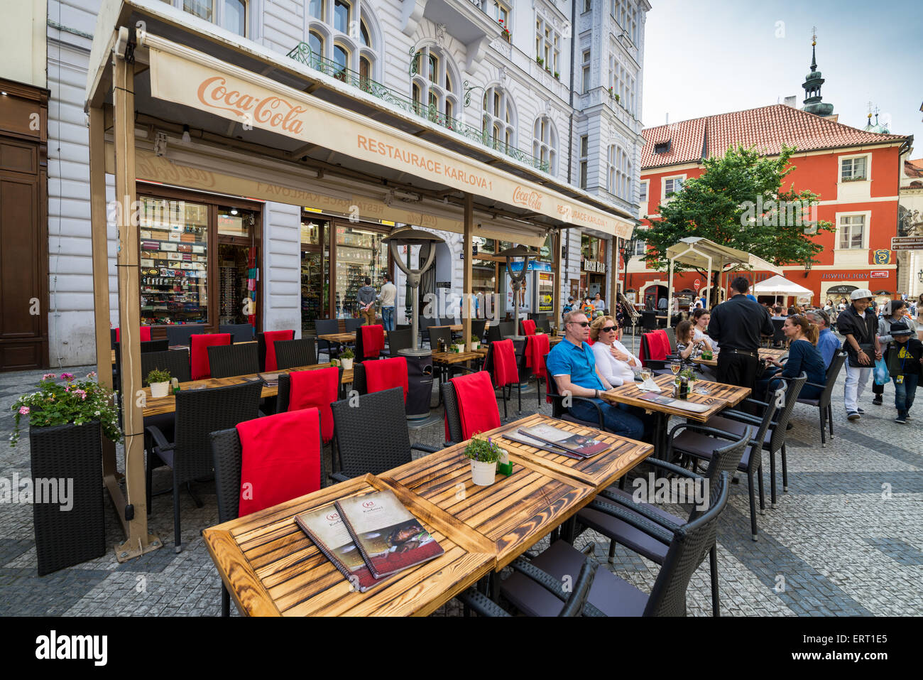 Karlova Street, Old Town, Prague, Czech Republic, Europe Stock Photo