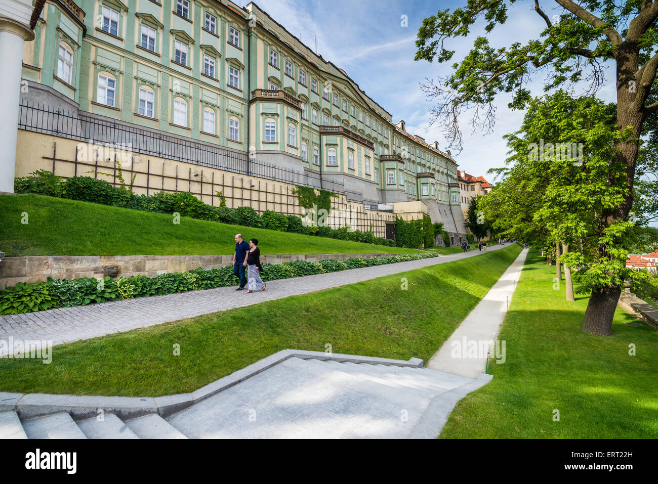 Paradise garden (Rajska zahrada), Prague castle, Prague, Czech Republic  Stock Photo - Alamy