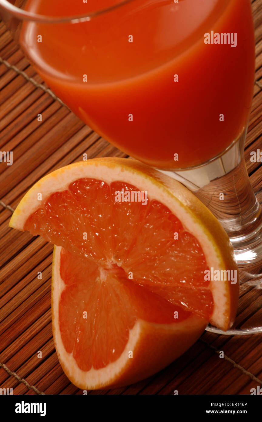 Pink Grapefruit Juice Stock Photo Alamy