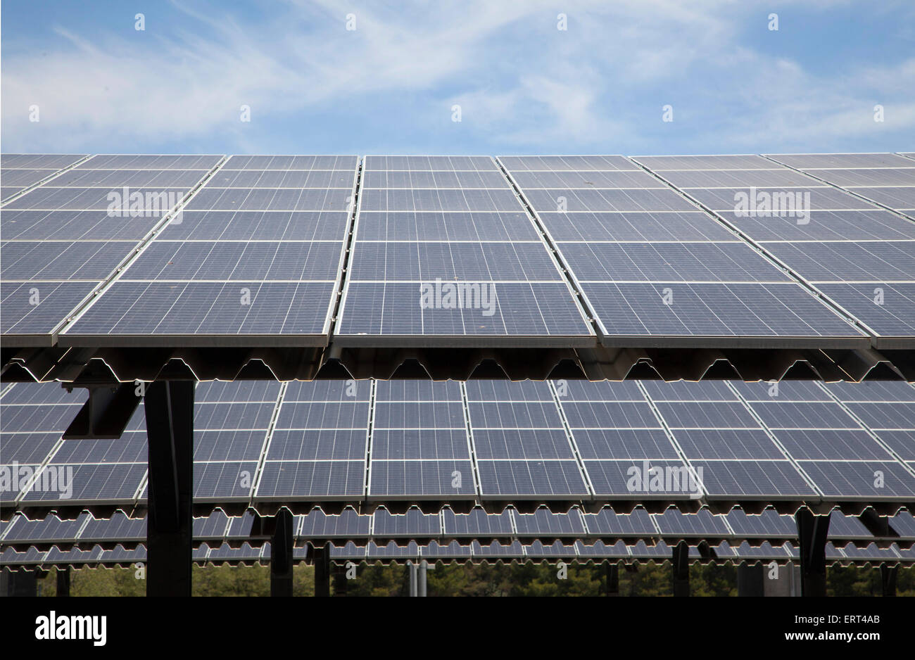 sustainable energy solar panels Stock Photo Alamy