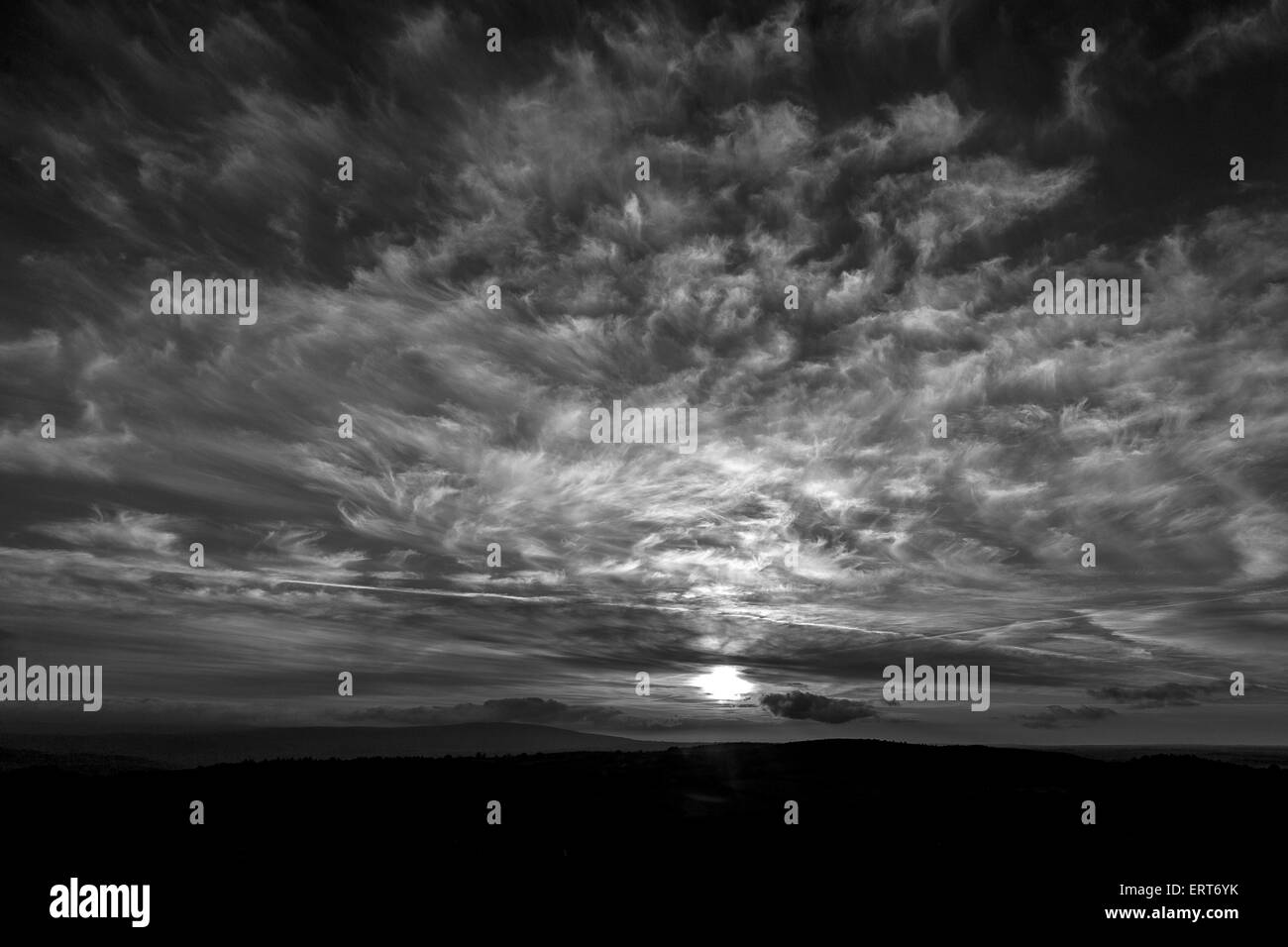 view of dartmoor national park from mardon down, Stock Photo
