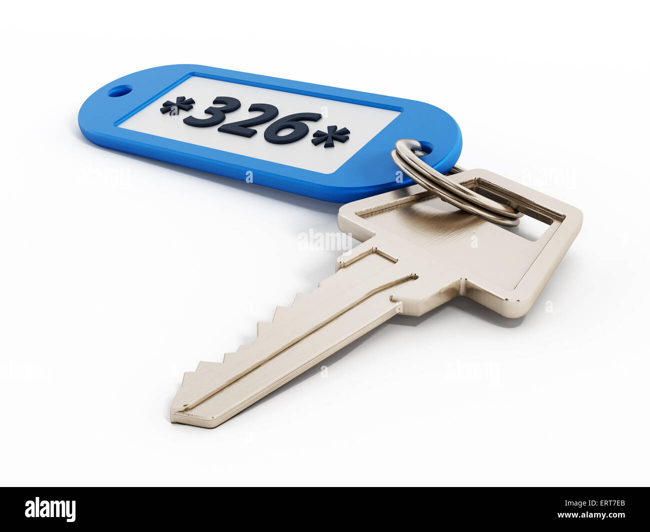 Hotel room key isolated on white background Stock Photo