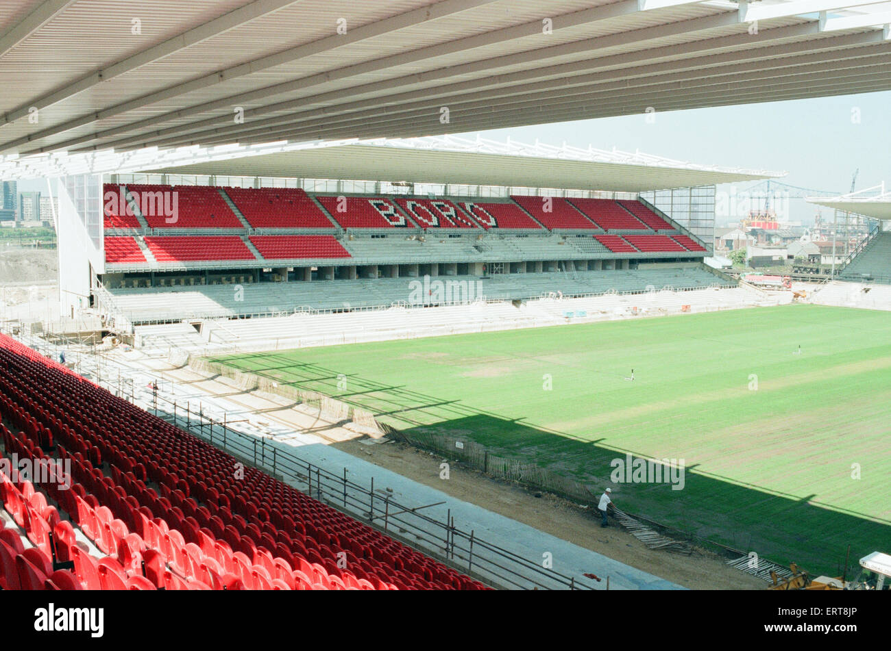 Middlesbrough Football Club New Riverside Stadium Under Constriction Circa 1995 Stock Photo Alamy Middlesbrough Football Club New Riverside Stadium Under Constriction Circa 1995 Stock Photo Alamy