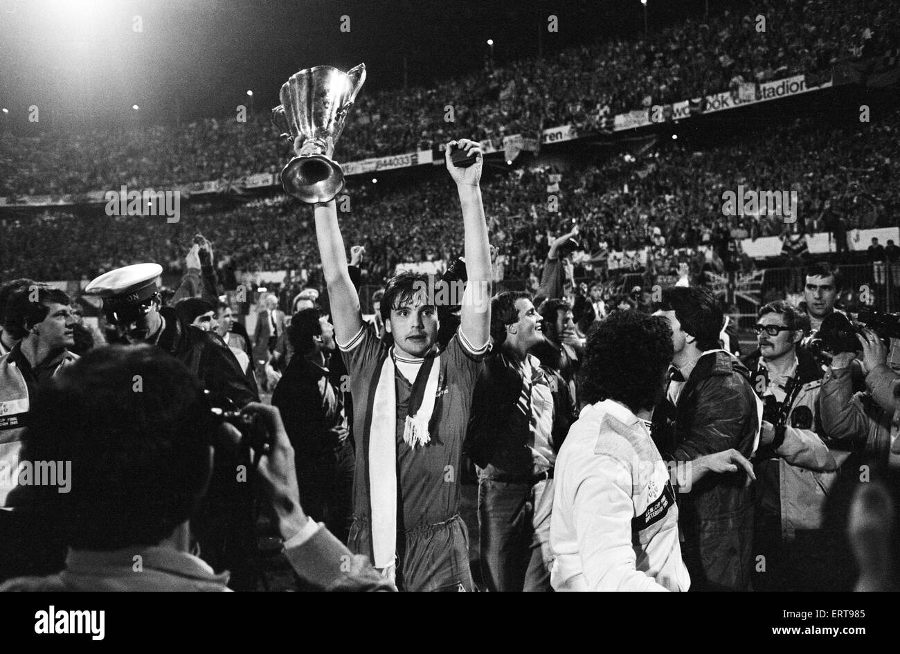 European Cup Winners Cup Final. Rotterdam, Holland. Everton 3 v Rapid