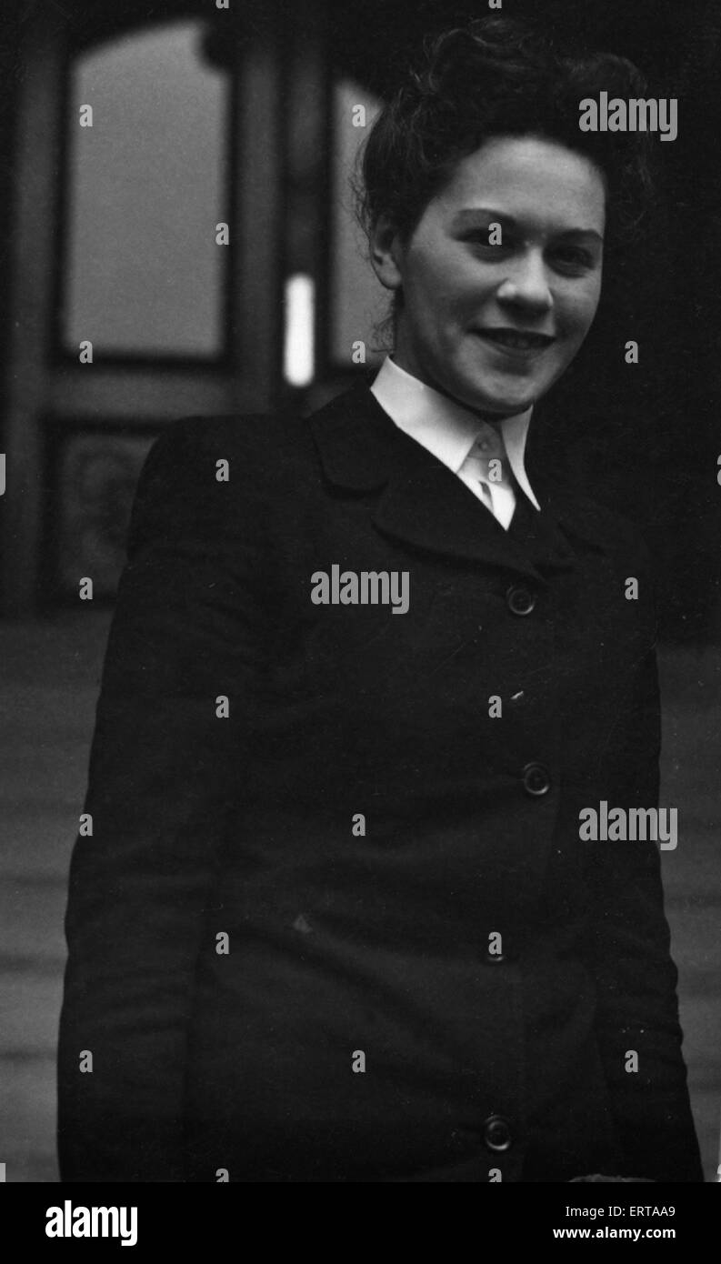 Miss Rose Heilbron barrister of law 30th April 1946 Stock Photo