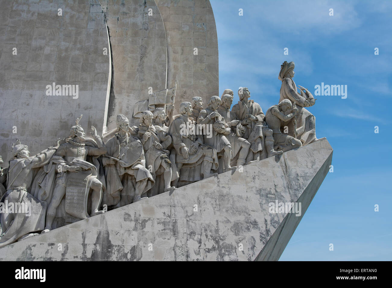 Monument to the Discoveries at Belem Lisbon Portugal Stock Photo