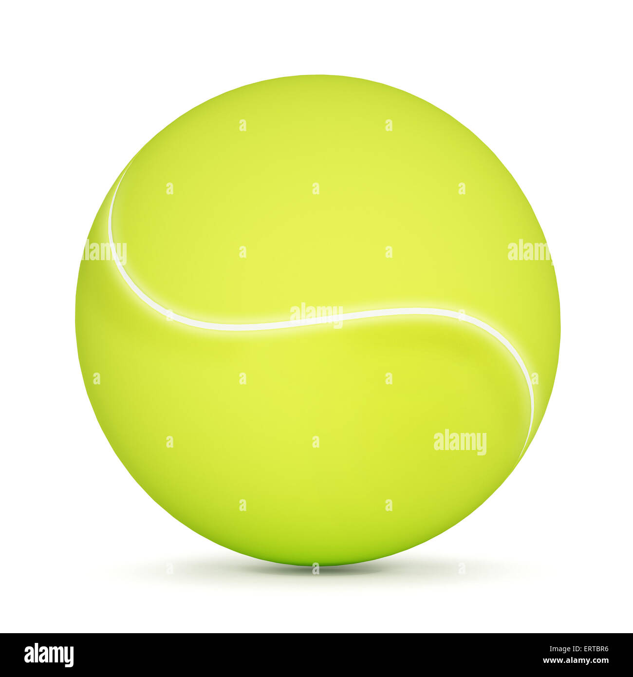 Tennis ball isolated on white background Stock Photo - Alamy