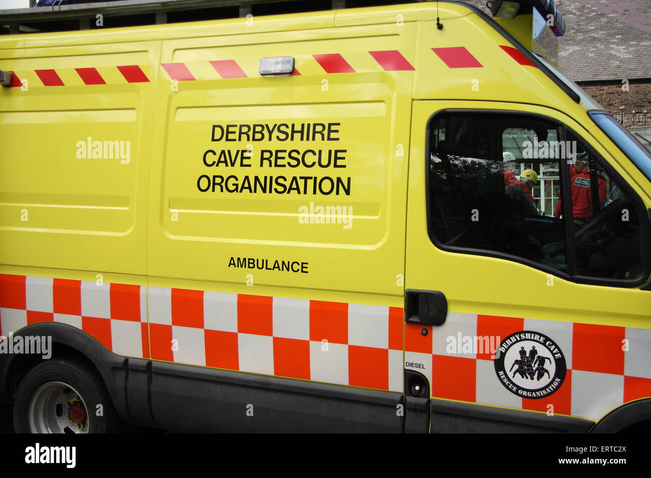 Derbyshire Cave rescue Organisation response vehicle, Derbyshire England UK Stock Photo