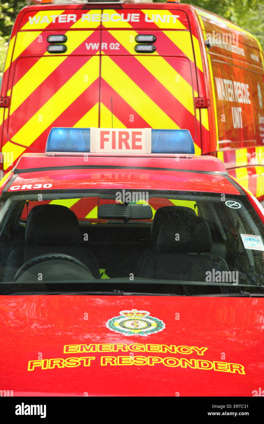 Emergency fire and rescue vehicles hi-res stock photography and images ...