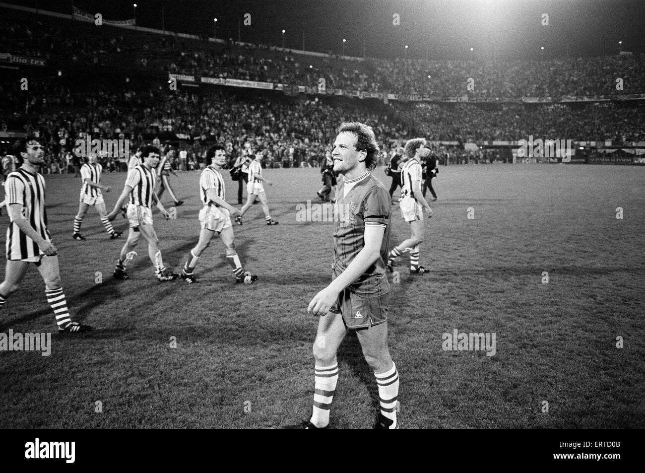European Cup Winners Cup Final. Rotterdam, Holland. Everton 3 v Rapid