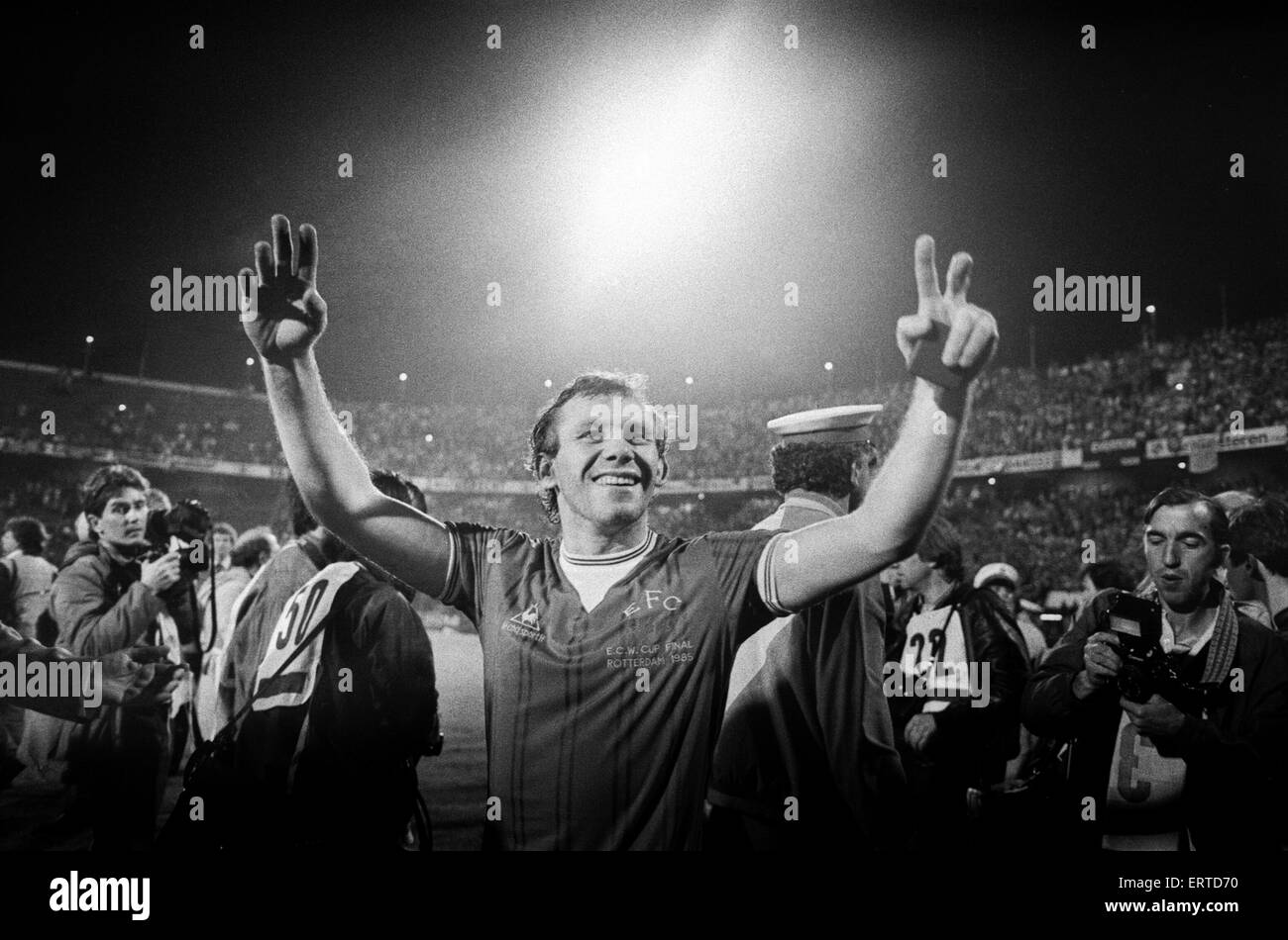 European Cup Winners Cup Final. Rotterdam, Holland. Everton 3 v Rapid
