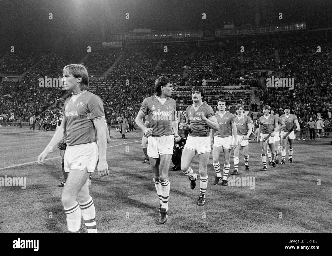 European Cup Winners Cup Final. Rotterdam, Holland. Everton 3 v Rapid