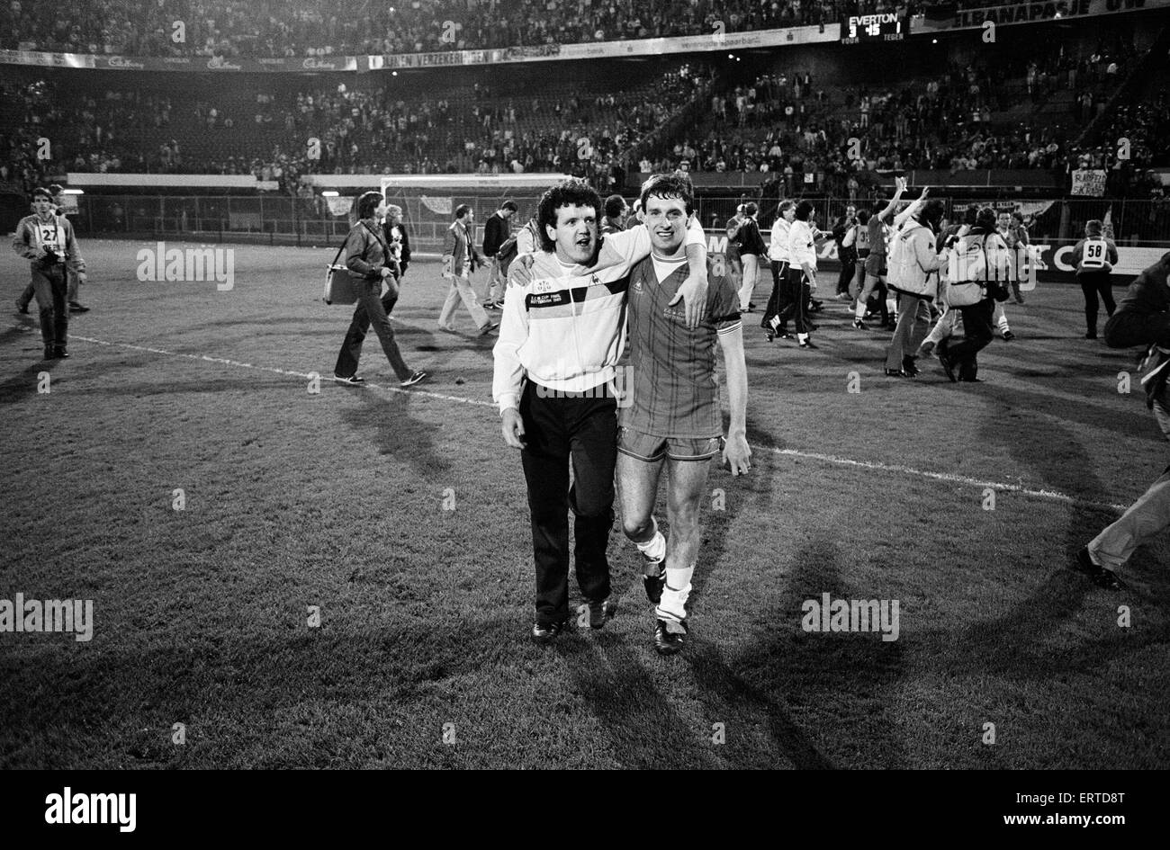 European Cup Winners Cup Final. Rotterdam, Holland. Everton 3 v Rapid