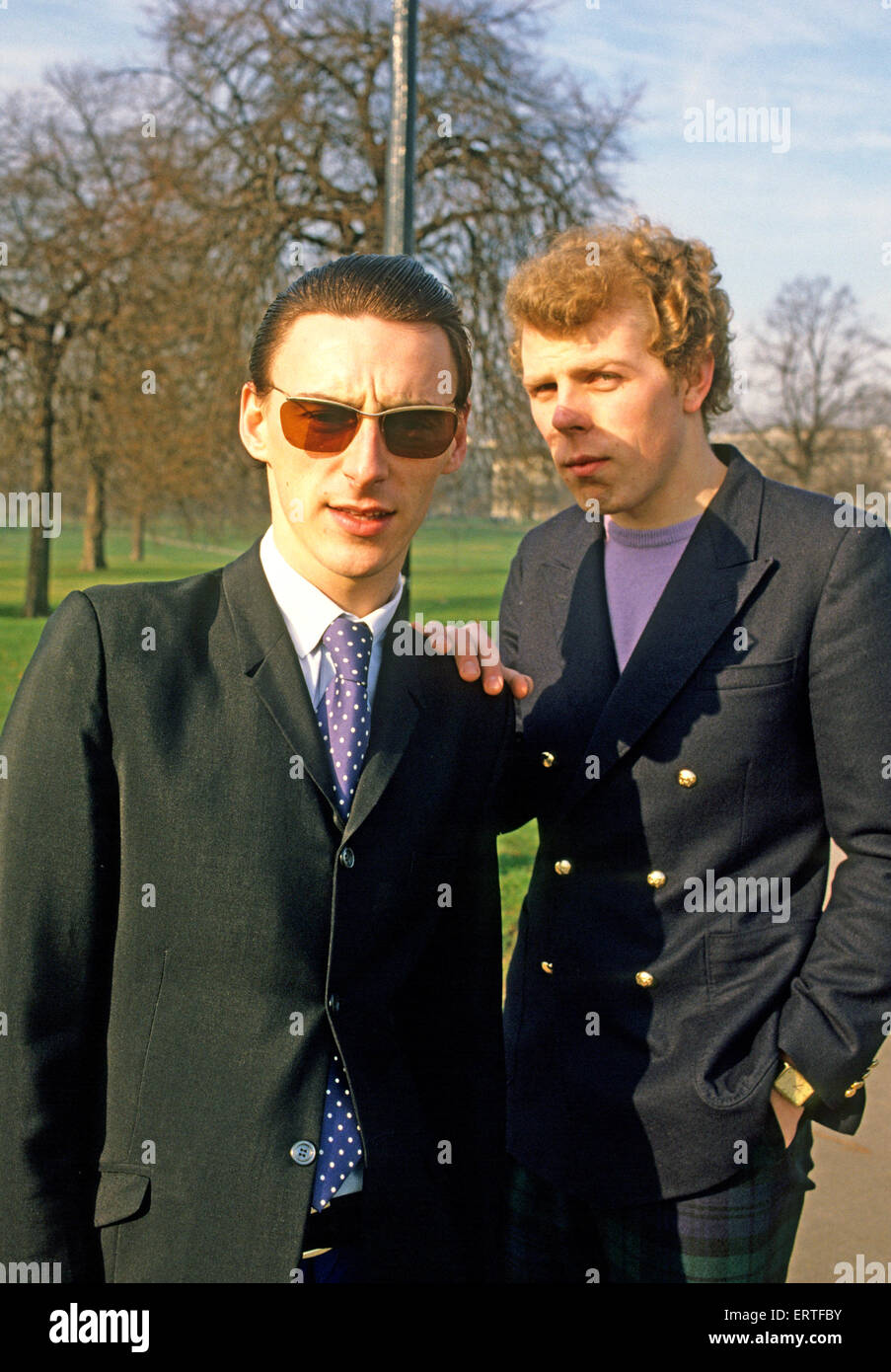 STYLE COUNCIL UK pop duo 1984 with Paul Weller at left and Mick Talbot