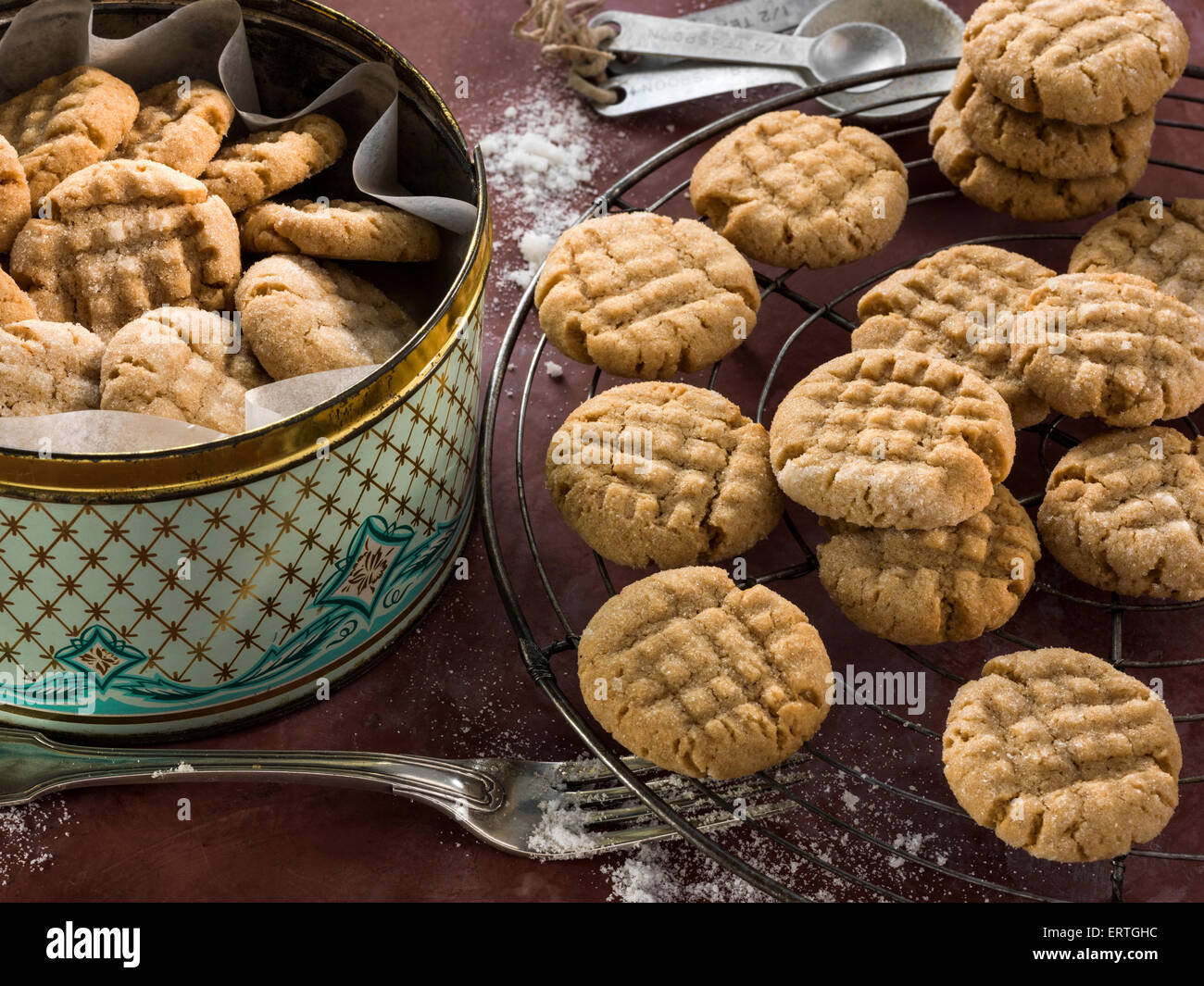 Peanut butter cookies Stock Photo - Alamy