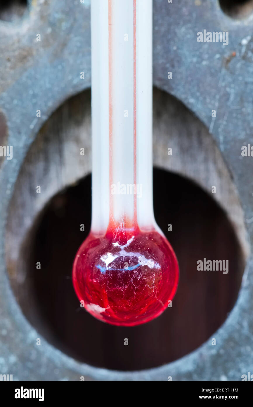 Old and Broken Outdoor Thermometer Stock Photo Alamy