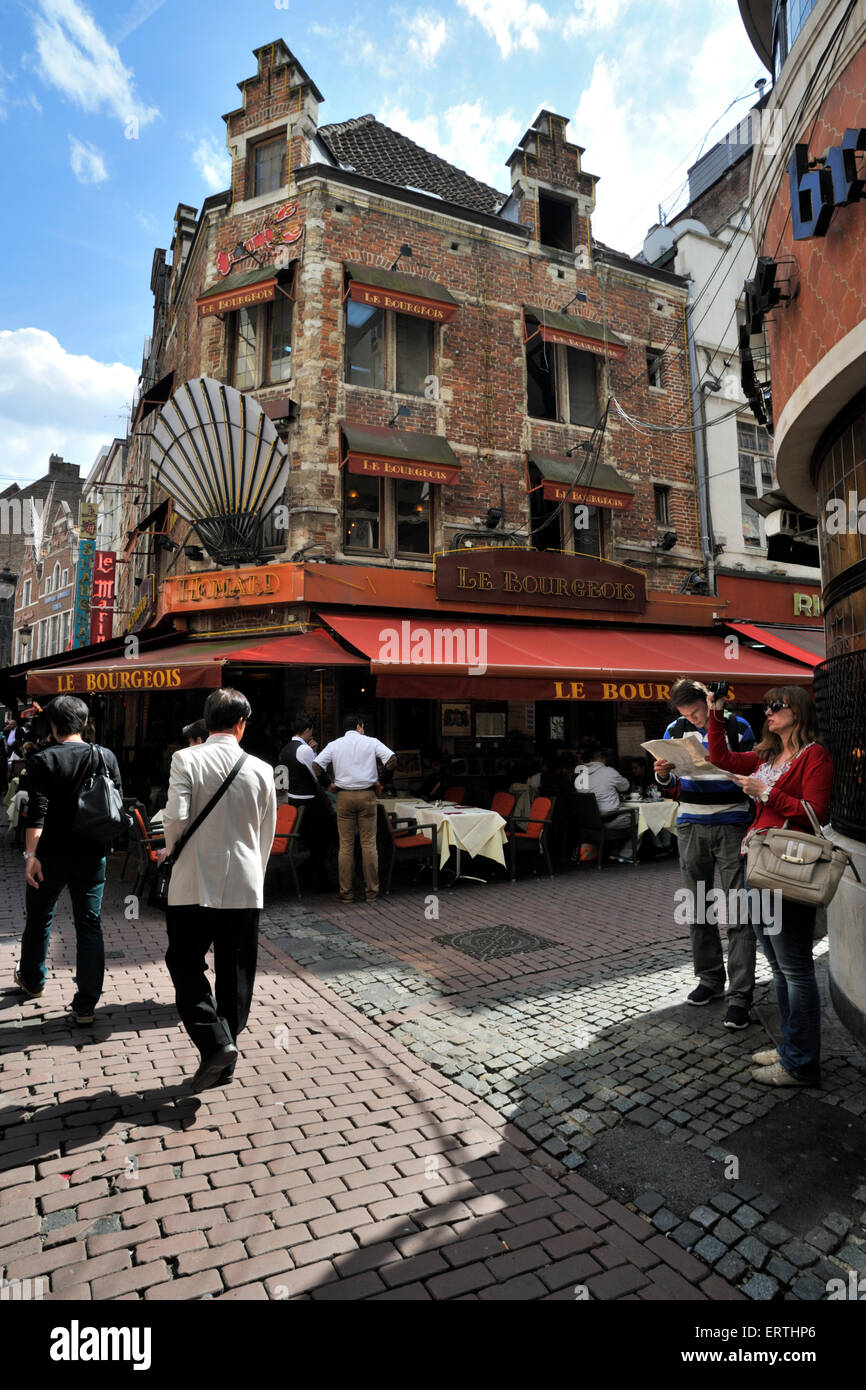 Brussels Old Town - Belgium - People Walking Along the Mediamarkt  Electronics Concern in the Rue Neuve, the Main Shopping Street Editorial  Stock Photo - Image of logo, area: 243000343