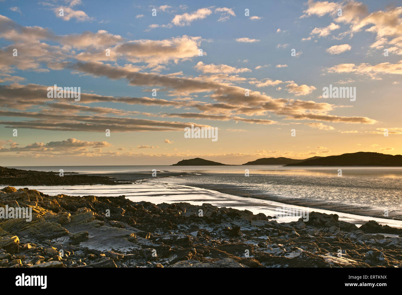 View over the Rough Firth towards Balcary Island from near Rockcliffe ...