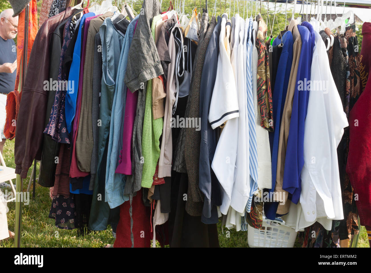 Used Clothes for Sale Stock Photo Alamy