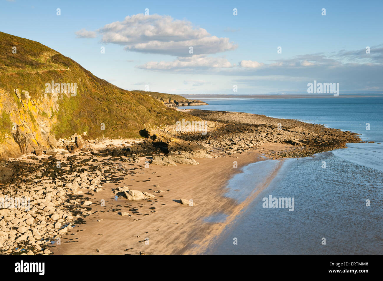 View over the beach at Castle Point near Rockcliffe, Dumfries and