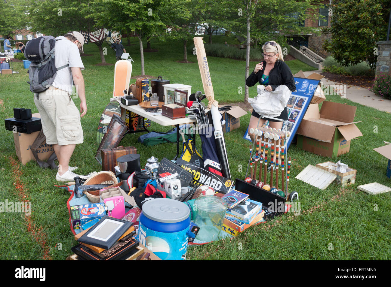 Items for Sale Stock Photo - Alamy